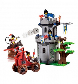 Конструктор - Крепость с аксессуарами, 262 детали, собран (Enlighten Brick, BRICK1019 (С))